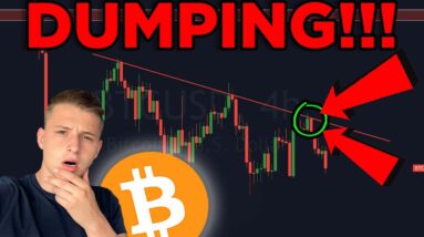 BITCOIN DUMPING!!! CRITICAL SUPPORT RIGHT NOW GETTING RESTED!!!