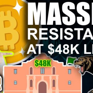 MASSIVE $48K Resistance from Bitcoin Bulls! (Bears Continue to Fight Key Levels)