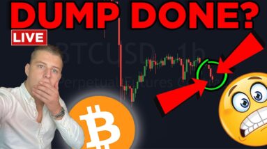 ? BITCOIN IN DANGER RIGHT NOW!!! IS THE BITCOIN DUMP DONE??