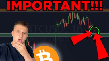 BITCOIN IS RETESTING CRUCIAL SUPPORT!! BITCOIN IS ABOUT TO DO SOMETHING CRAZY!!!!