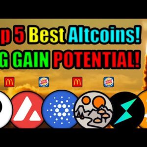 MCDONALD’S & BURGER KING ARE ABOUT TO PUMP THE CRYPTO MARKETS! BEST 5 ALTCOINS READY TO BLOW!