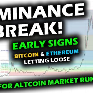 STAGE IS SET for ALTCOIN MARKET as Bitcoin and Ethereum Dominance MOVES DOWN, Good for XRP, Altcoins