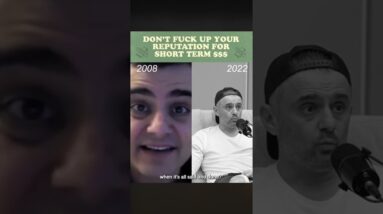 Don't mess up your reputation for short term $$$ #nft #garyvee #shorts