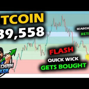 QUICK MOVE on Bitcoin Price Chart and Altcoin Market as Volatility Strikes Below $40,000