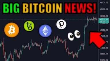 GUESS WHAT JUST CAUSED BITCOIN TO PUMP??? (POLKADOT, TEZOS, CRYPTO NEWS)