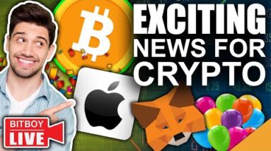 BREAKING CRYPTO NEWS: APPLE SUPPORTS METAMASK!! (BITCOIN HOLDS ABOVE SUPPORT)