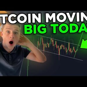 BITCOIN IS MOVING BIG TODAY!! INSANE CHART REVEALS A MAJOR MOVEMENT COMING UP!