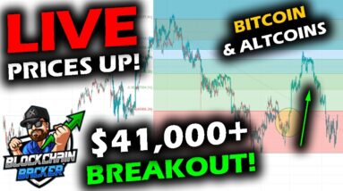 LIVE Bitcoin Price Chart BREAKS ABOVE $40k and Altcoin Market Follows