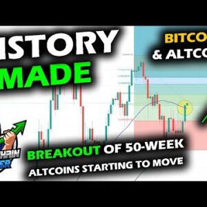 HISTORIC MOMENT as Bitcoin Price Chart Clears Phase Never Cleared Before, Altcoin Market Follows