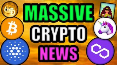 MAJOR CRYPTO NEWS! CARDANO UPGRADE! UNISWAP TAKES 50% on POLYGON (ETHEREUM, BITCOIN, NFTs)!