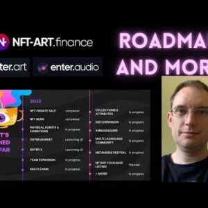 NFT Art Finance ROADMAP - Enter.Art Enter.Audio and more