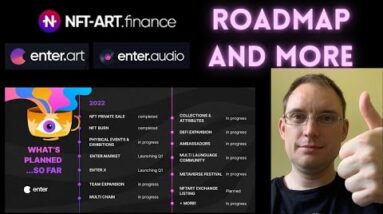 NFT Art Finance ROADMAP - Enter.Art Enter.Audio and more