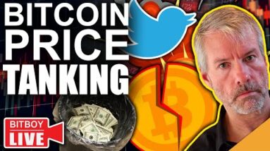 Bitcoin Price Tanking - Here's Why (Michael Saylor Responds to Elons Twitter Takeover)