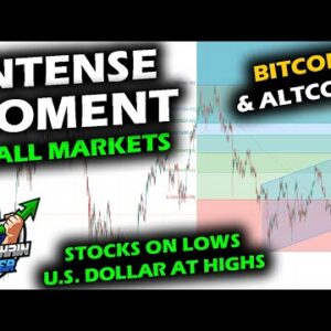 INTENSE MOMENT for MARKETS Bitcoin Price Chart and Altcoin Market as Stocks and DXY Reach Big Levels