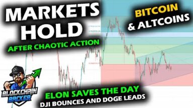 MARKETS HOLD AFTER CLIMACTIC DAY as Bitcoin Price Chart, Altcoin Market and Dow Bounce Off Lows