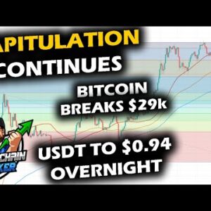 BITCOIN BREAKS $29K Taking the Altcoin Market with it, USDT Unpegs from Dollar, Luna UST Concerns