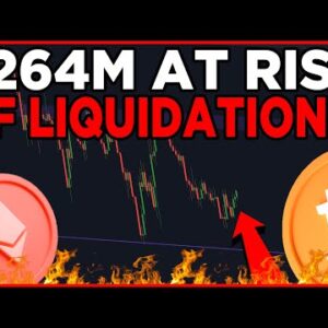 ETHEREUM RISK FOR $264M LIQUIDATION COMES CLOSER!! BITCOIN ON-CHAIN BOTTOM SIGNAL FLASHING!!!!