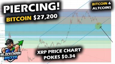 BITCOIN PRICE PIERCING AT $27,000 as XRP Price Chart Pierces Trend and Ethereum Continues Down