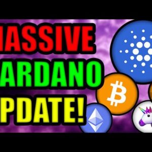 BIG CARDANO ADA UPDATE! [Uniswap, Ethereum, Bitcoin] CRYPTO NEWS TODAY