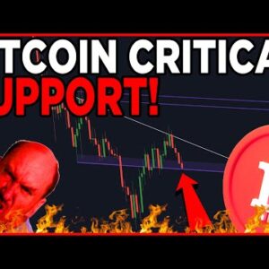 BITCOIN AT CRITICAL SUPPORT!! MY NEW BTC TRADE!!!