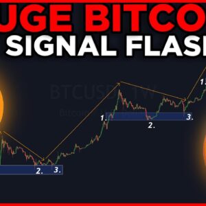 HUUUUGE BITCOIN SIGNAL JUST FLASHED!!! PAY ATTENTION NOW!!!!!!