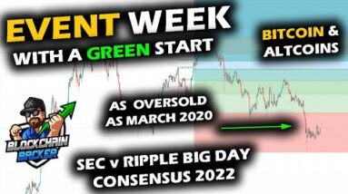 FIGHTING FOR GREEN Heading into Event Week, Oversold on Bitcoin Price Chart, XRP and Altcoin Market