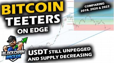 INTENSE LIMBO for Bitcoin Price Chart as Tether USDT Supply Reduces and Remains Below Peg