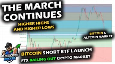 HIGHER HIGHS and LOWS Continue on Bitcoin Price Chart and Ethereum with Short ETF Launch, Bailouts