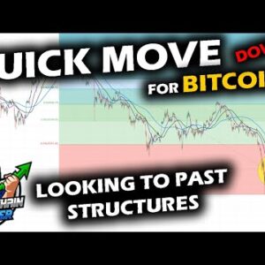 QUICK MOVE DOWN on BITCOIN Price Chart Brings Altcoin Market With It, Reviewing Similar Structures