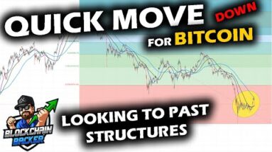 QUICK MOVE DOWN on BITCOIN Price Chart Brings Altcoin Market With It, Reviewing Similar Structures