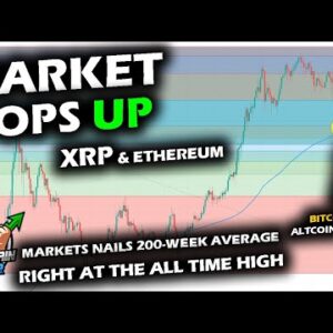 GREEN WEEK in the Works for Bitcoin Price Chart and Altcoin Market, 200-Week Average Holds, XRP +10%