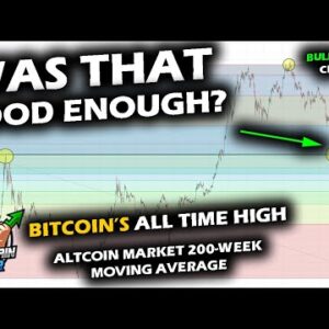 Altcoin Market Gets First Green Week, Bitcoin Market Cap Price Chart Holds All Time High, Conflicts