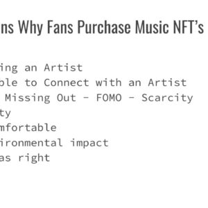 Why Fans Purchase Music NFTs?