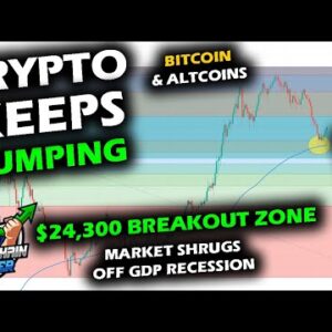 PRICES KEEP SURGING as Bitcoin Price Chart and Altcoin Market Reach Up to Resistance, GDP Non Event