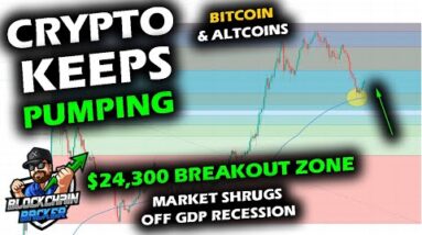 PRICES KEEP SURGING as Bitcoin Price Chart and Altcoin Market Reach Up to Resistance, GDP Non Event