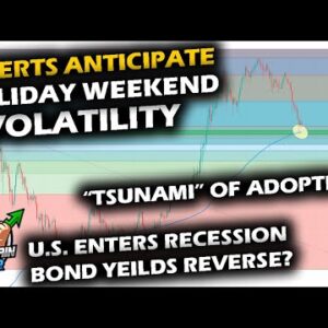 Experts Anticipate Volatile Holiday Weekend for Bitcoin Price Chart. U.S. Recession, Yields, Metals.