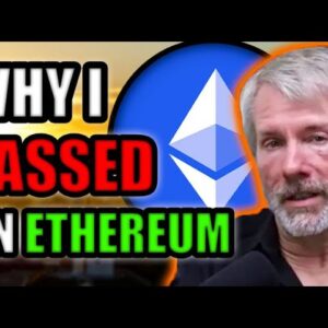 Michael Saylor COMES CLEAN about Ethereum 🤯