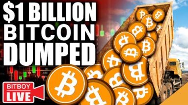 1 BILLION DOLLARS WORTH OF BITCOIN DUMPED!! (XRP Holders Pushed To The SIDELINES)