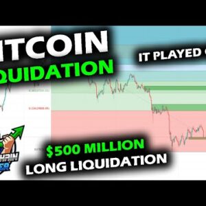 ANTICIPATED LONG LIQUIDATION STRIKES BITCOIN as Bitcoin Price Chart Crashes in Under One Minute