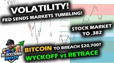 CHAOTIC ACTION as Bitcoin Price Chart and Stock Market React Intensely During Fed Meeting