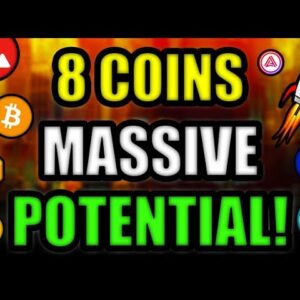 Top 8 Crypto Coins MASSIVE POTENTIAL (AVOID THIS 1 ALTCOIN)!! Bitcoin & Ethereum UPDATE!