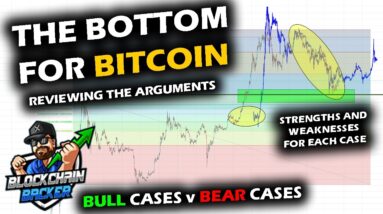 Cases for BOTTOM BEING IN for Bitcoin Price Chart, Comparing Bear Cases for New Lows vs Bull Cases