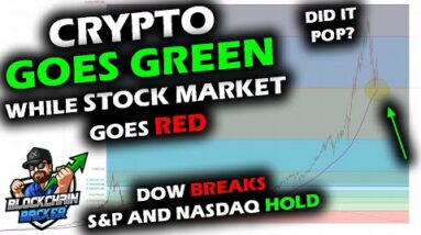 CRYPTO STAYS ALIVE as STOCK MARKET Sells Off, Dow Jones Woes, S&P and NASDAQ Hold, Conflicts