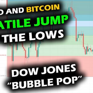 QUICK JUMP as Bitcoin Price Chart Rises, Altcoin Market Movement, Dow Jones BUBBLE POP Charts