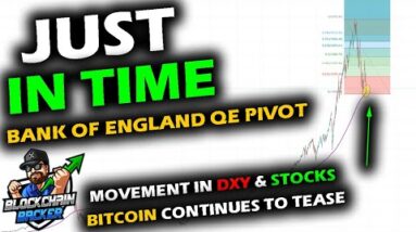 Bitcoin Price Chart Agitates, BANK OF ENGLAND Starts QE, Stocks Rise, DXY Falls, Narratives Shifting