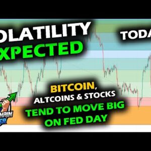 ANTICIPATED VOLATILITY for Bitcoin Price Chart and Altcoin Market as Fed Rate Hike Day Arrives