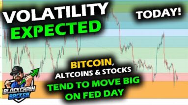 ANTICIPATED VOLATILITY for Bitcoin Price Chart and Altcoin Market as Fed Rate Hike Day Arrives