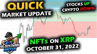 Lightning Fast Market Update, NFTs on XRP THIS MONTH, Bitcoin and Altcoin Market Down with Stocks Up