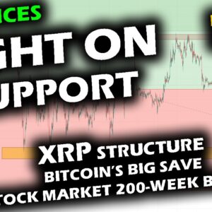 VOLATILITY TO END THE WEEK as Bitcoin Price Chart BOUNCES on Support, Altcoin Market Too, XRP Range