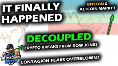 FIRST TIME IN 2022 Bitcoin Price and Altcoin Market DECOUPLE from STOCK MARKET vs FTX LUNA UST